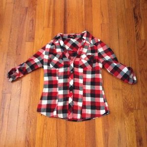 Forever 21 Plaid Button-Up